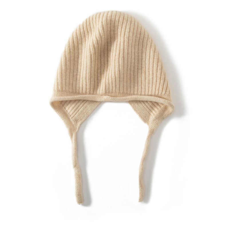 100% Cashmere Thermal Beanies Earflap Style REAL SILK LIFE