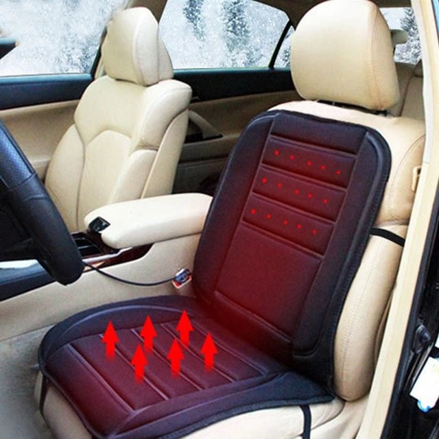Full Coverage Heated Winter Car Seat Warmer Cushion Pad - vzzhome