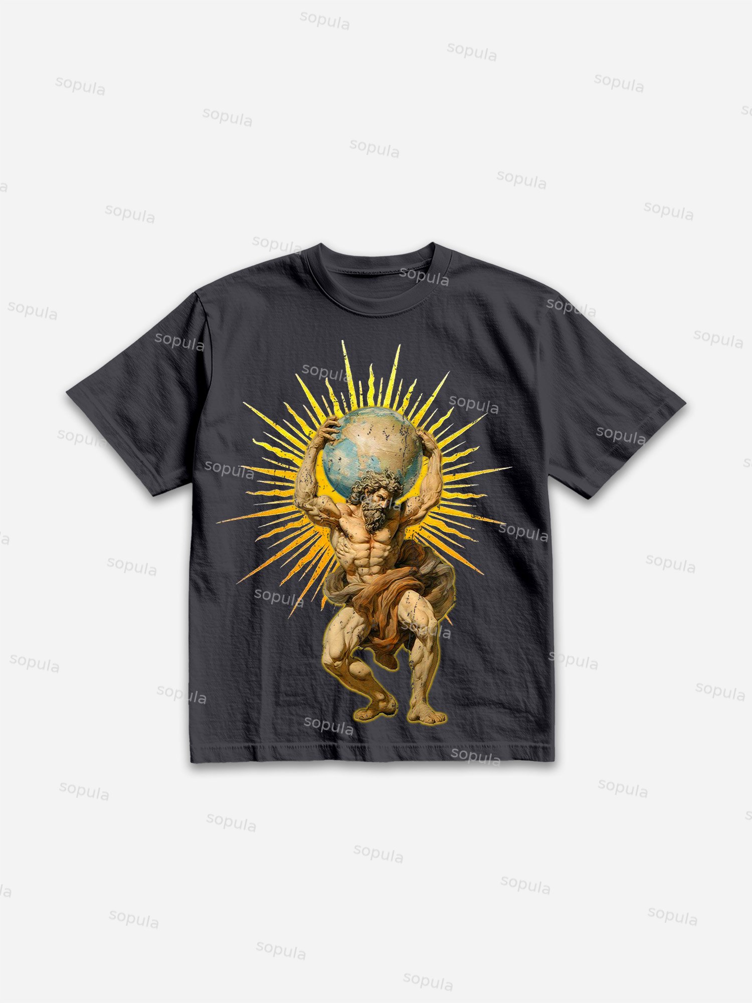God Graphic Print Cotton T-shirt - Sopula｜Premium Graphic Tees & Graphic Clothing