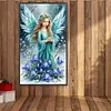 Blue Angel Girl Full DIY 5D Round Drill Art Piers Piers Kits de peinture en diamant pour adultes/d&eacute;butants id&eacute;es cadeaux d&eacute;coration murale maison 15,7
