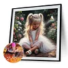 Diamond Painting-DIY Full Round Drill Little Girl(40*40 CM)