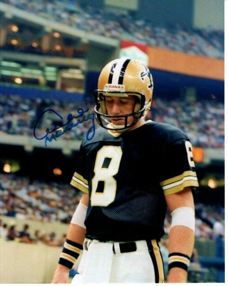 Archie manning signed autographed nfl new orleans saints 8x10 Photo Poster painting