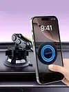 Magnetic Car Phone Holder 360 Rotation Metal Phone Holder for Car/Gym//Shower