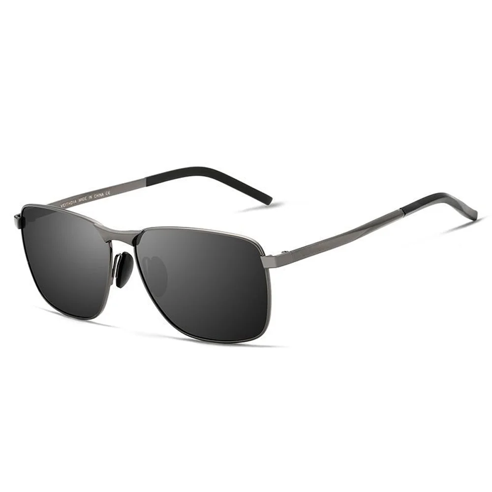 Meladen™ Polarisierte Sonnenbrille für Herren Quadratische Vollformat-Sonnenbrille