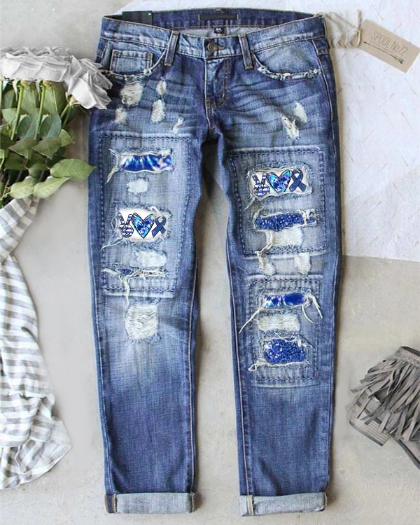 Diabetes Concern In November We Wear Blue Ripped Jeans