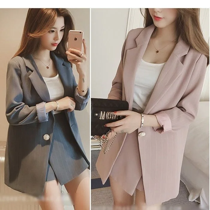 Set: Single-Button Blazer + Skort  YP591