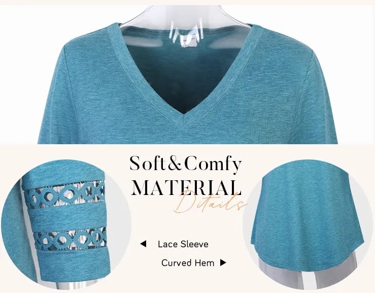 3/4 Length Sleeve Womens Tops Summer Clothes 2025 3/4 Length Sleeve Womens Tops Summer Clothes 2025
