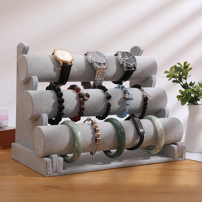 Three-layer Bracelet Rack Jewelry Rack Storage Headband Bracelet Bracelet Jewelry Rack Watch Shelf Jewelry Display Props