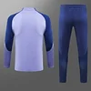 2023/2024 Tottenham Hotspur Half-Pull Training Suit Purple Football Shirt 1:1 Thai Quality Set