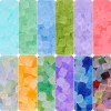 Colorful Square Cube Frosting Glass Beads DIY Accessories