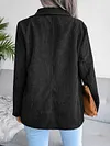 Fashion Solid Color Lapel Collar Buttoned Simple Blazers
