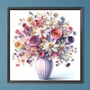 Diamond Painting-DIY Full Round Drill Beautiful Vase Bouquet(40*40CM)