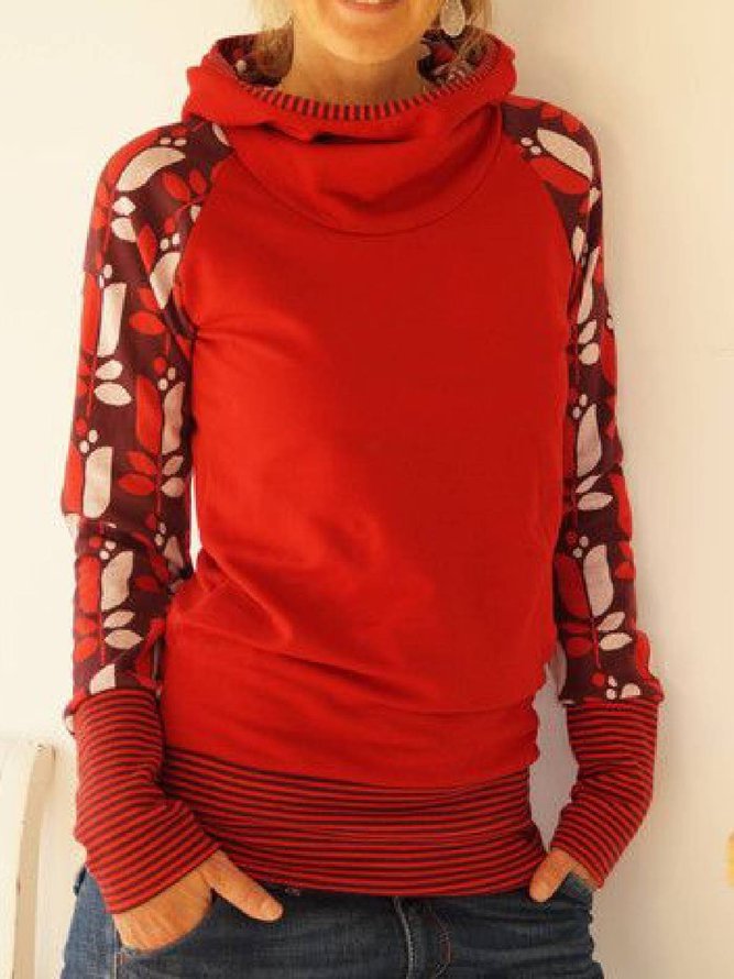 Long Sleeve Hoodie Casual Shirts & Tops