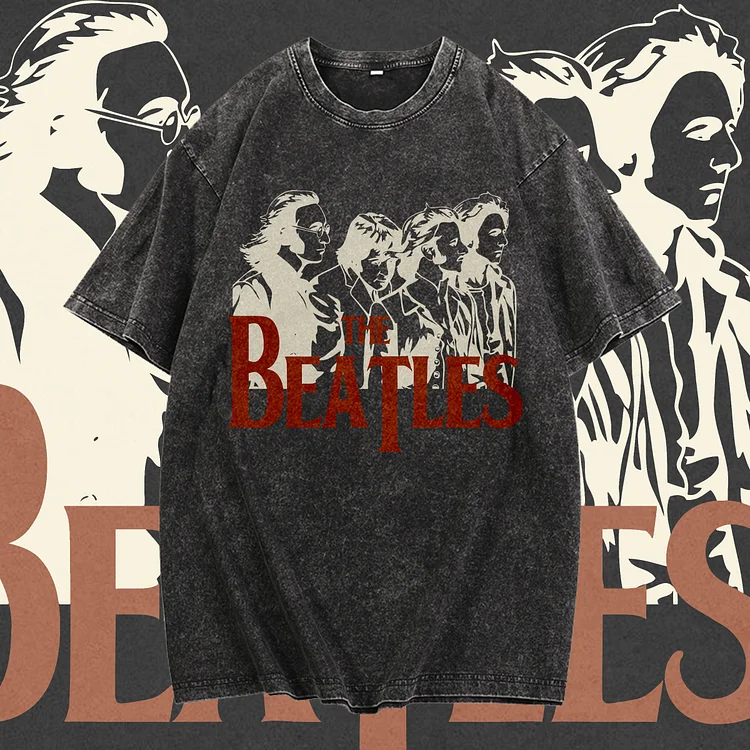 Davidhawaii100% Cotton Casual Vintage Rock Band Silhouette Street Tee - 100% Cotton