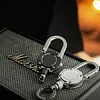 Multifunctional Mountaineering Buckle Keychain Aluminum Alloy Load-Bearing 90KG High-Quality Retractable 80CM Kevlar Rope