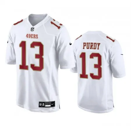 Men's San Francisco 49ers #13 Brock Purdy White Fashion Limited Stitched Football Game Jersey