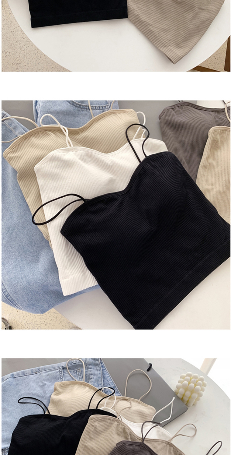 Ootddress Women Spaghetti Strap Tank Top Summer Casual Basic Sleeveless White Corset Top Streetwear Short Ribbed Knit Vest 2025