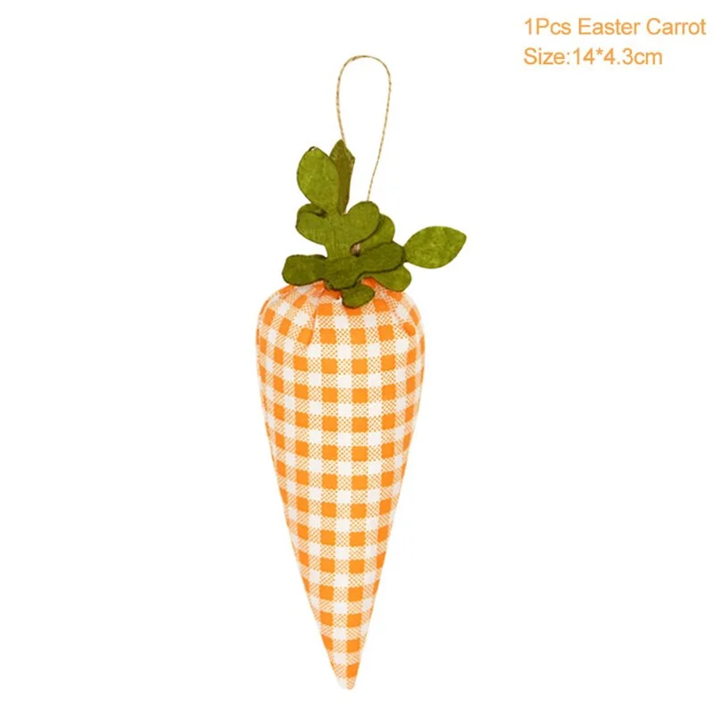 3/1pcs Nov Woven Easter Carrots Ornaments for Easter Home Decor DIY Easter Party Decorations Kids DIY Crafts Gifts Supplies