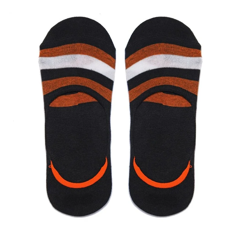Silicone Non-slip Invisible Socks Men's Cotton Socks Ultra-thin Shallow Socks Breathable Summer Boat Socks for Student Male