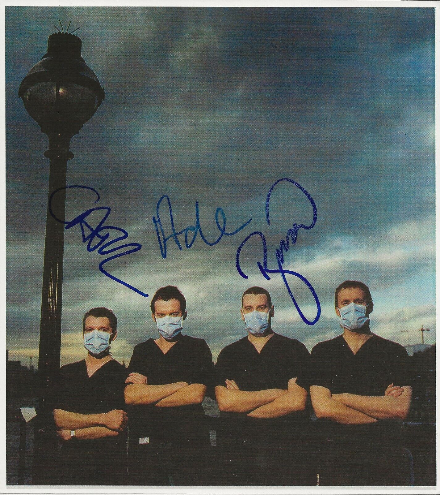 Clinic band REAL hand SIGNED 8.5x9.5 Photo Poster painting #2 COA Autographed by Ade Brian Carl