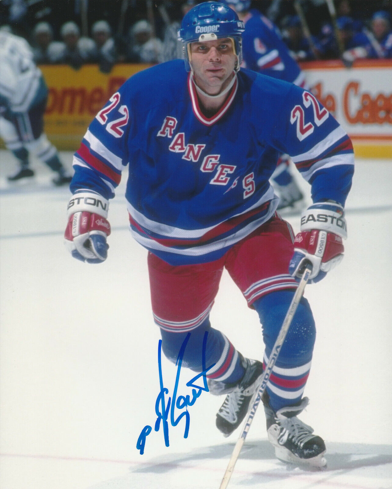 MIKE GARTNER SIGNED NEW YORK NY RANGERS 8x10 Photo Poster painting #1 HHOF Autograph
