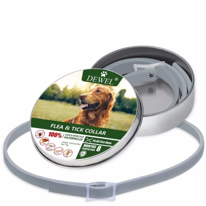 2 Pack Flea And Tick Collar For Dogs8-month Flea And Tick Collar For Large Dogs Over 18 Pounds