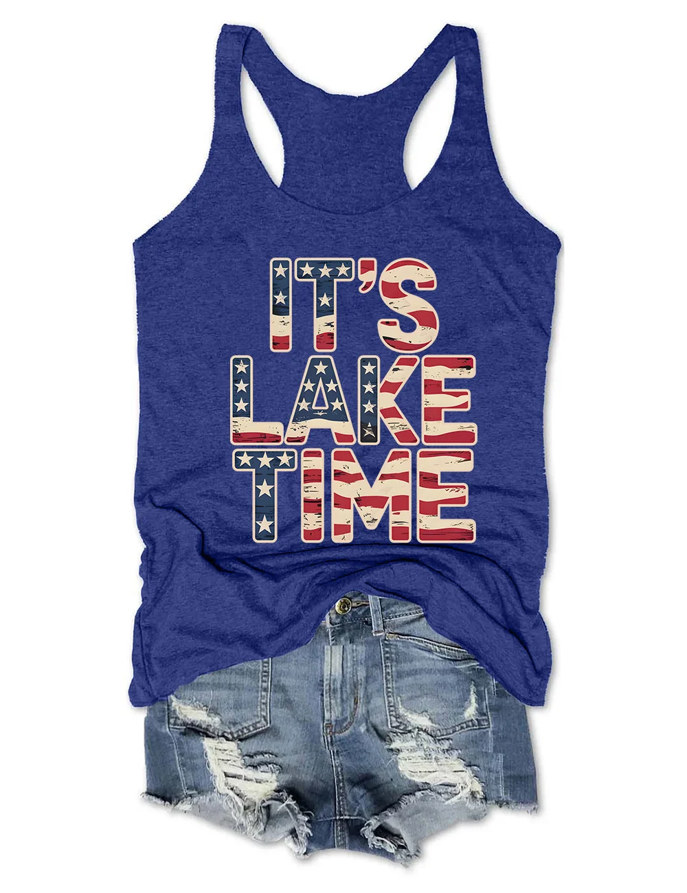 It's Lake Time 4th Of July Tank