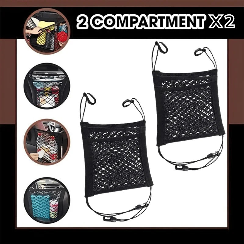 Netting Bag - (Car must-have) Universal Elastic Mesh Net trunk Bag