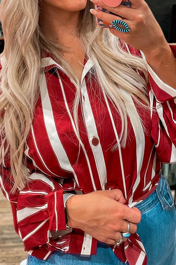 Beautiful Striped Printed Shirt