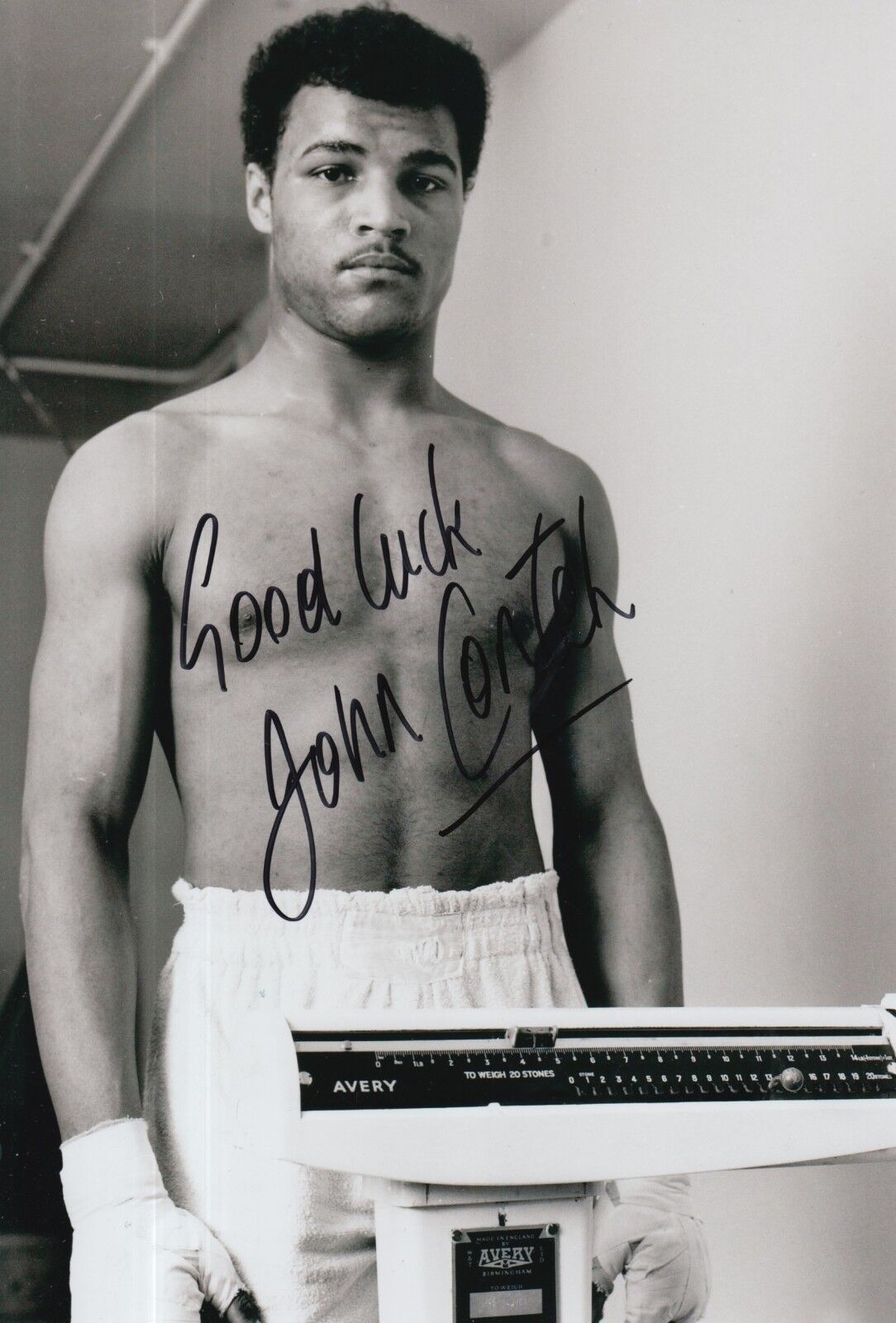 John Conteh Hand Signed Boxing 12x8 Photo Poster painting Legend 9.