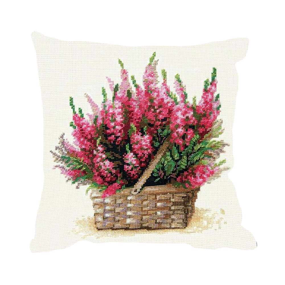 

Flower Pattern - 11CT Stamped Cross Stitch Pillowcase - 45*45CM, 501 Original