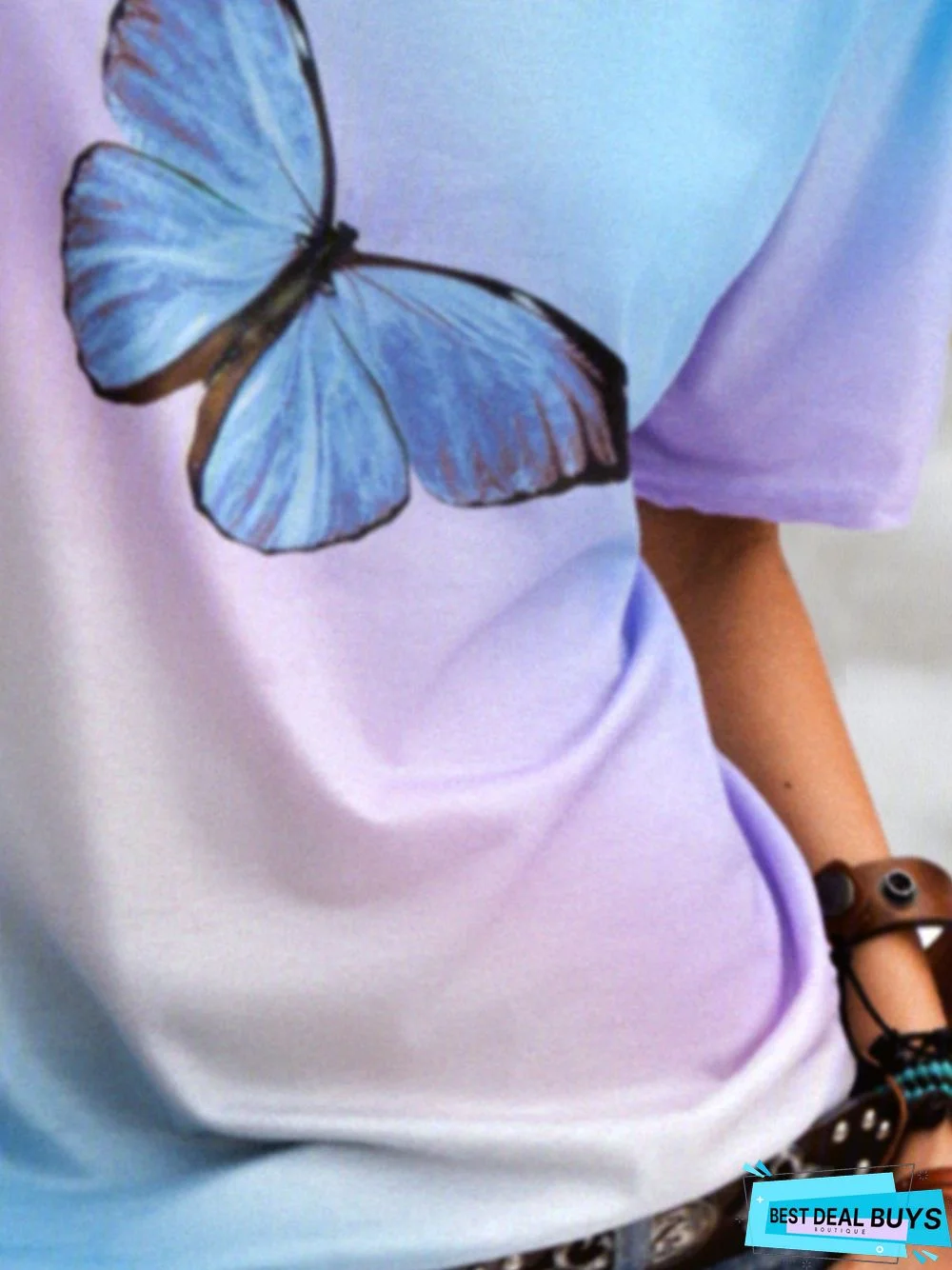 Holiday Short Sleeve Cotton-Blend T-shirt