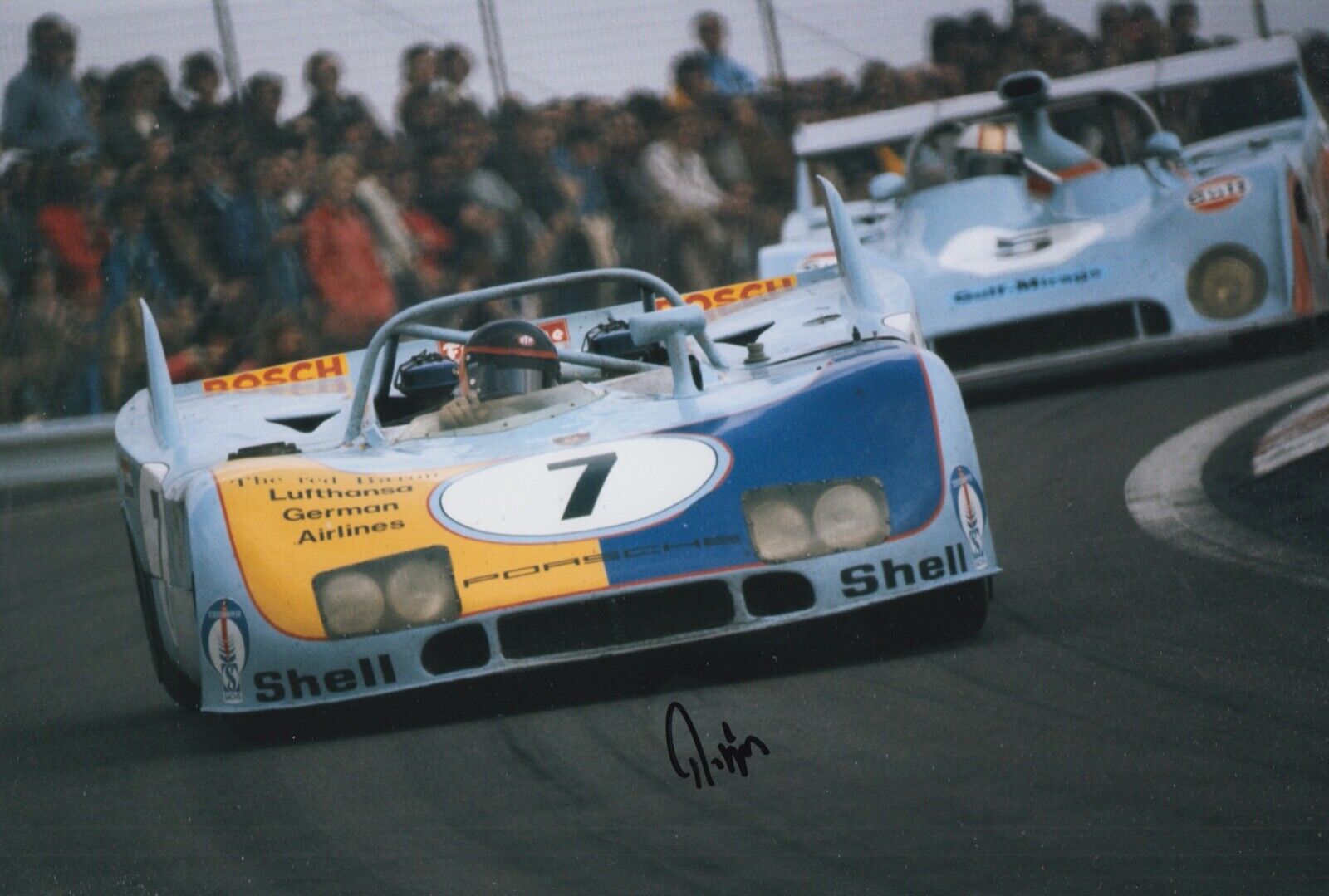 Reinhold Joest Hand Signed 12x8 Photo Poster painting Le Mans Autograph Porsche 5