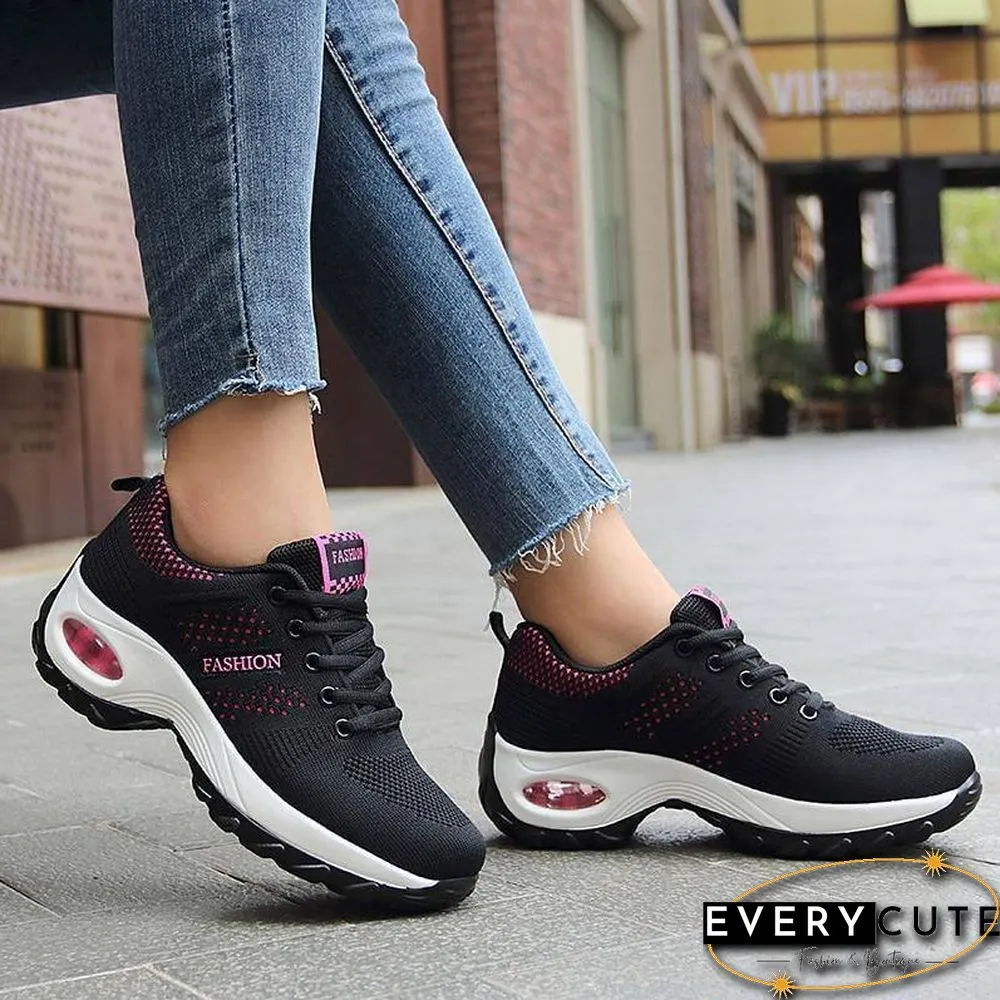 Women Platform Shoes Breathable Lightweight Sneakers For Cushion Woman Fashion Female