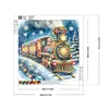 Diamond Painting-DIY Crystal Rhinestone Christmas Train(40*40 CM)