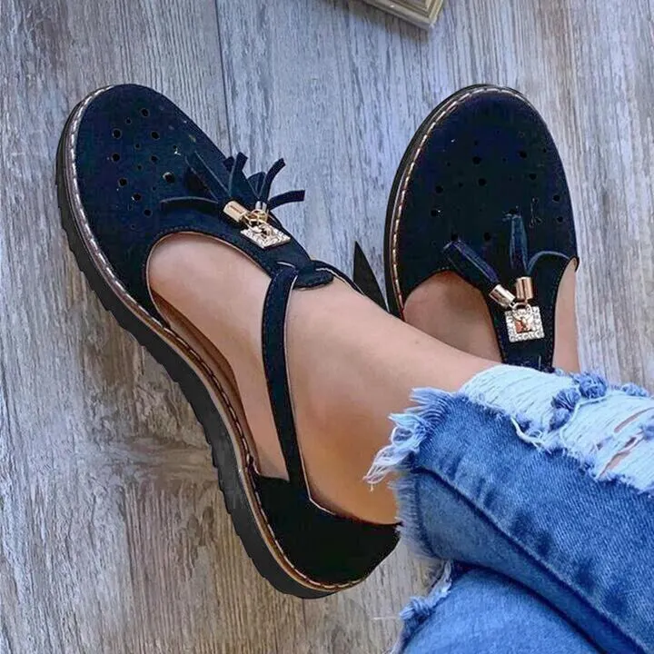 2020 New Tassel Women Shoes Sandals Summer Flat Shoes PU Leather Gladiator Luxury Shoes Women Designers Zapatos De Mujer Fringe