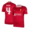 VIRGIL #4 Liverpool Home Soccer Jersey 2024/25 &ndash; UCL