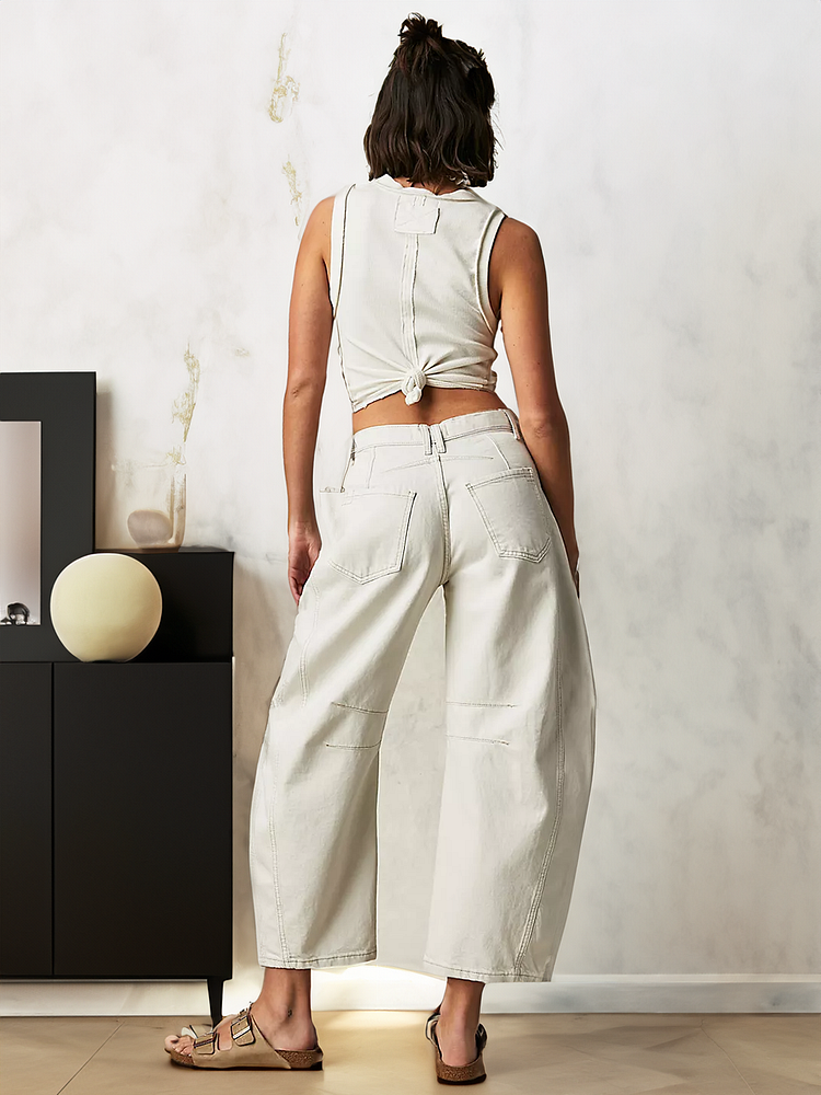 🔥Mid-Rise Barrel Jeans (Buy 2 Free Shipping)