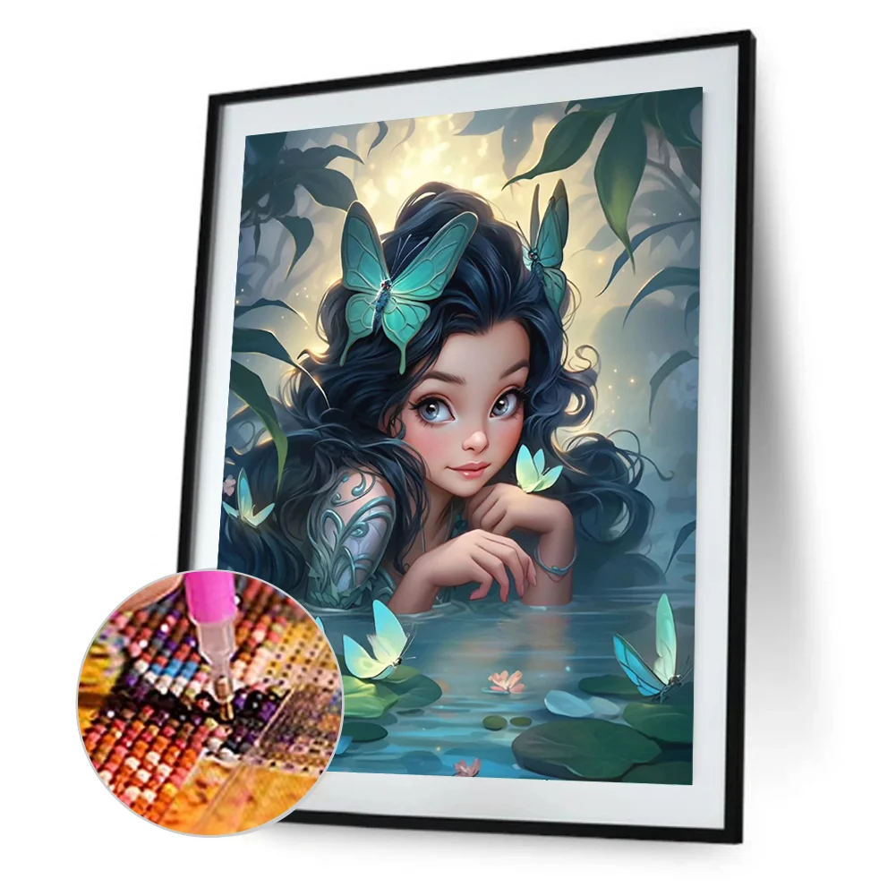 Diamond Painting - Full Round Drill - Elf Girl(Canvas|30*40cm)