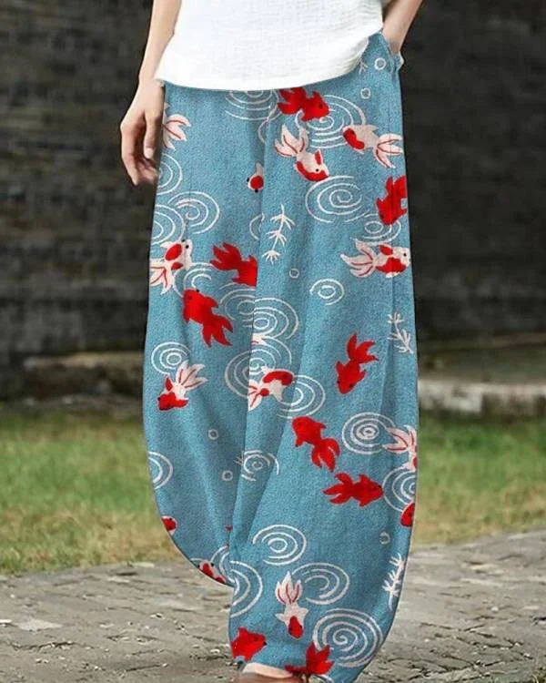 Japanese Goldfish Loose Casual Pants