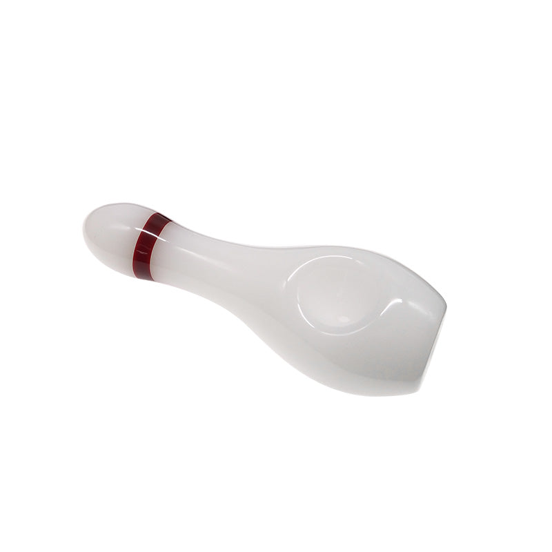 Wholesale Price White Bowling Bottle Glass Spoon Pipes