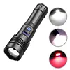 COB LED Flashlight USB Rechargeable IPX4 Waterproof Torch (1x26650 XHP160)