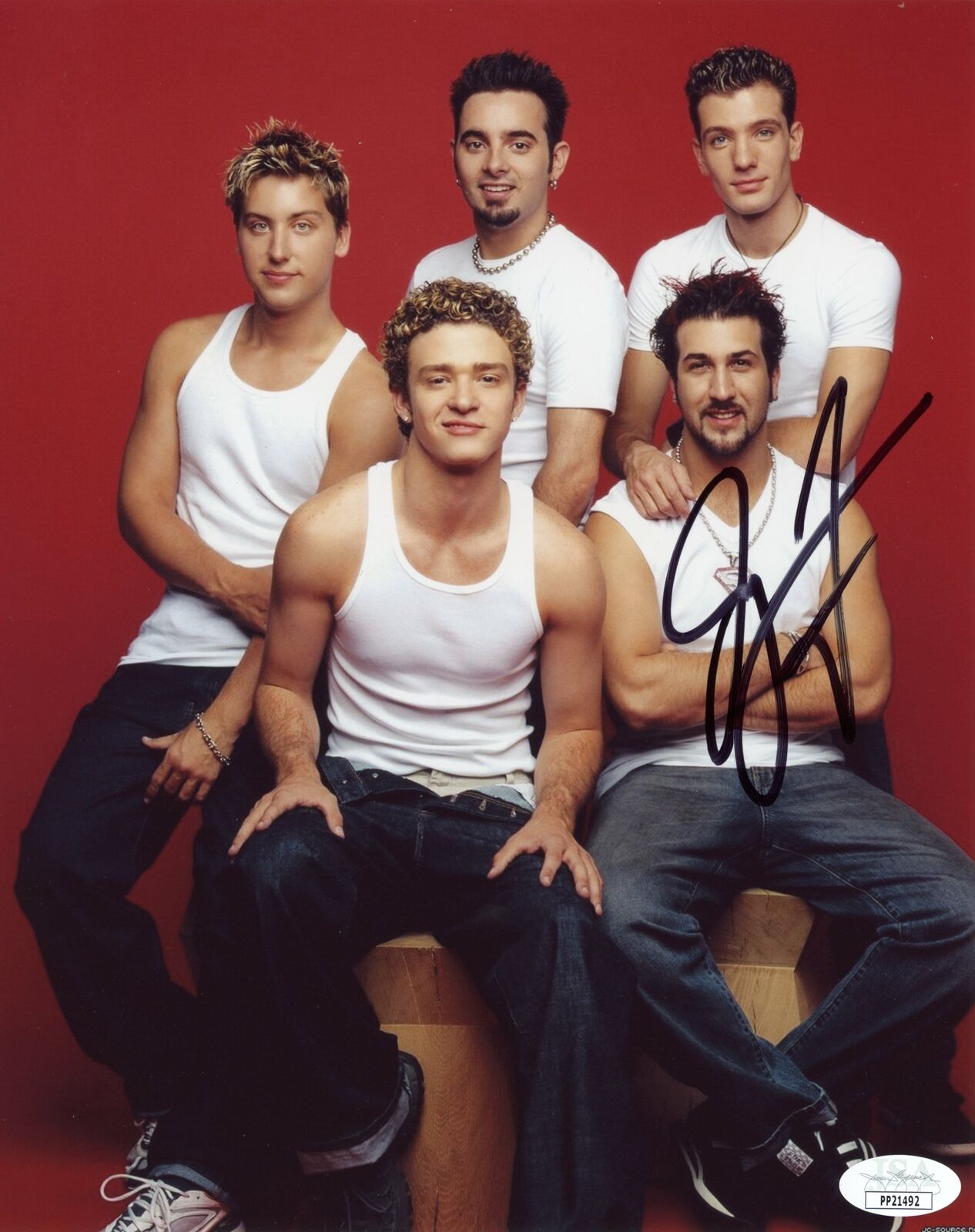 Joey Fatone NSYNC 8x10 Photo Poster painting Signed Autograph JSA Certified COA Auto