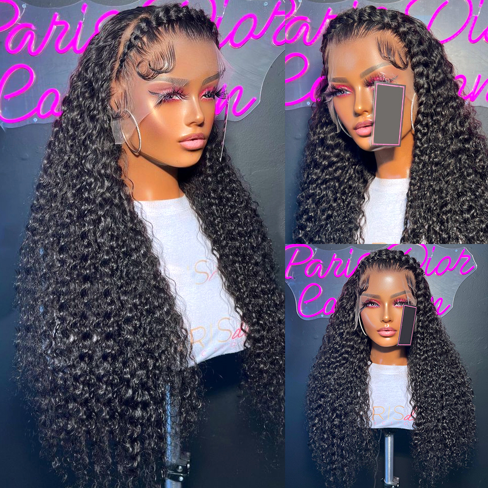 200% Density Deep Curly 13x6 HD Undetectable HD Lace Wig Glueless Frontal Wigs