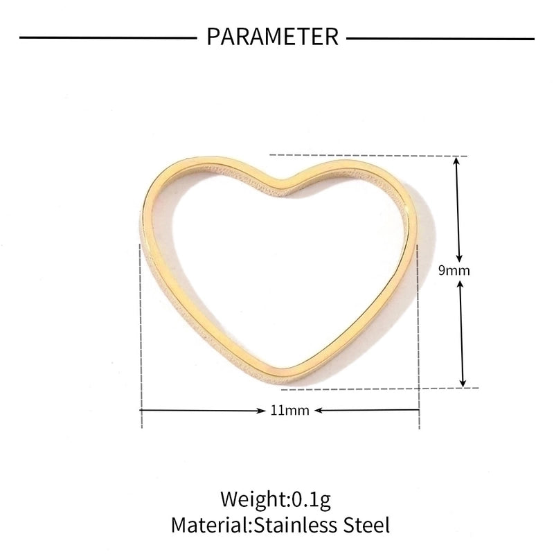 20 PCS/Package 28.5*30mm 6*11mm 7 * 12mm 201 Stainless Steel 18K Gold Plated Star Heart Shape Smile Face Polished Pendant