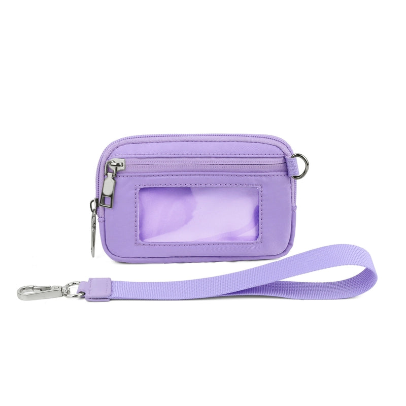 In Stock Hot Lulu Same Transparent PVC Card Bag Wrist Bag Portable Bank Card Change Purse
