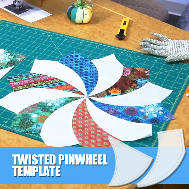 Twisted Pinwheel Template Cutting Ruler