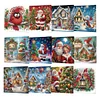 12Pcs no&euml;l - 5d bricolage bricolage carte de voeux