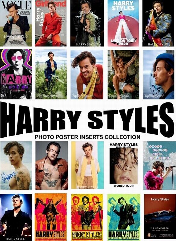 HARRY STYLES - CONCERT & PROMO POSTER COLLECTION - 20 HIGH GLOSS Photo Poster painting INSERTS