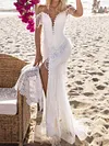 Lace Off-The-Shoulder Wedding Maxi Dress